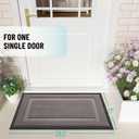 OLANLY Front Door Mat Indoor Outdoor Entrance, Waterproof All-Season, All-Weather Doormat, Sturdy Natural Rubber, Low Profile, Easy Clean Patio Porch Entryway Mat, 29.5x17, Taupe