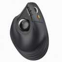 ProtoArc Vertical Wireless Trackball Mouse, EM05 NL Bluetooth Ergonomic Rollerball Mouse Rechargeable Computer Laptop Thumb Mice, 3 Device Connection, Compatible with iPad, Mac, Windows, PC-Gray