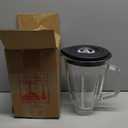 Veterger Replacement parts Glass Jar with lid, Compatible with Hamilton Beach Blenders (6 Cups)