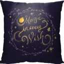 NORTHWEST Disney Wish Pillow, 18 x 18 inches, Magic in Every Disney Wish