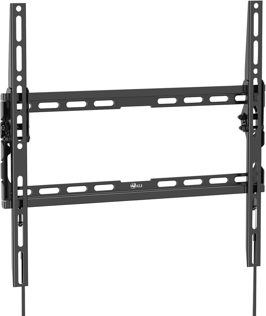 WALI Tilt TV Wall Mount Bracket for Most 32-70 inches LED, LCD, OLED Flat Screen TVs up to 99lbs with Mounting Holes 100x100mm to 400x400mm (TTM-1), Black