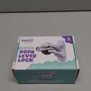 Door Lever Locks (4 Pack) - Prevents Toddlers from Opening Doors - Durable ABS with 3M Adhesive - Easy One-Hand Operation for Adults, No Tools Needed (White)