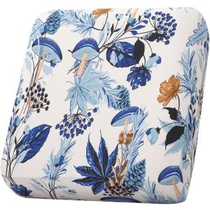 hyha Printed Couch Cushion Covers, Floral Sofa Covers Washable for 3 Cushion Couch, Stretch Pattern Outdoor Cushion Covers for Patio Furniture with Elastic Bottom(Large, Mushroom Flowers)