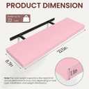 BAYKA Pink Floating Shelves 22.5in, Set of 2, Wall Mounted for Wall Decor