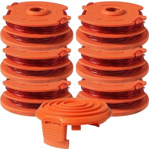 WA0007 50022833 Compatible with Worx WG116 WG118 WG119 WG124 WG183 Corded Electric String Trimmers and Cover ,Replacement Edger Refills Parts Auto-Feed Spool Line 2*16ft 0.065'' 7Pack(6 Spools, 1Cap) WA0007 50022833 Compatible with Worx WG116 WG118 WG119 WG124 WG183 Corded Electric String Trimmers and Cover ,Replacement Edger Refills Parts Auto-Feed Spool Line 2*16ft 0.065'' 7Pack(6 Spools, 1Cap)