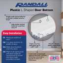 36″ L-Shaped PVC Door Bottom – Triple Vinyl Seals & Drip Cap – Fits 1-3/4″ to 2″ Doors – Fills 1/4″–1/2″ Gaps – Slotted Mounting Holes & Screws Included (White)