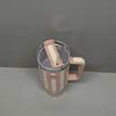 STANLEY QUENCHER TUMBLER H20 PINK ABD WHITE STRIPED, THE FLOWSTATE QUARTZ SWIRL 40oz All day hydration