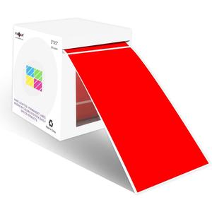 PARLAIM 3 X 5 Inch 250 Per Roll Rectangle Inventory Color Coding Labels,Roll Square Label Stickers for Home Red