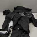 Dog Raincoat for Medium Large Dogs,rain Jacket Coat, Full Leg Coverage Waterproof Rain Suit with Detachable Hood & Tail, Reflective Strips, Snag-Free Top Zipper (Black for Girl, Medium)