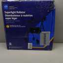 Medline Superlight Folding Aluminum Mobility Rollator Walker, Smoky Blue, 250 lb. Weight Capacity, 6" Wheels, Adjustable Arms and Seat, Foldable Rolling Walker for Seniors