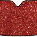 Red Glitter Shiny Car Windshield Sunshade Sparkling Sun Shade Sunshades Reflective Block UV Rays Protector Keep Your Vehicle Cool Visor Cover Sunshade Foldable for Car Truck SUV M (55 inch * 27.6 inch, multi 5)