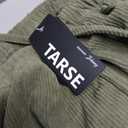 TARSE Womens Corduroy Pants Barrel Casual Loose Baggy Drawstring Wide Leg Palazzo Harem Pants with Pockets, XL