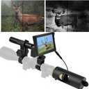 BESTSIGHT DIY Night Vision Scope,Quick Installation Barrle,5" Display Screen with 5w 850nm IR(Infrared Illuminator),View 218YARD/200m in Night,for 38-44mm Eyepiece Scope (Rifle Scope)