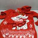 Womens Ugly Sweater Dress with Pockets Snowflake Design Oversized Turtleneck Long Sleeve Dress for Winter Holiday Xmas.Large