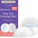 Lansinoh Stay Dry Disposable Nursing Pads for Breastfeeding, 200 Count (Pack of 1)