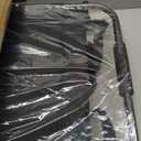 Stadium Seats with Back Support - Padded Portable Bleacher Seat with Handle Shoulder Strap - 18.4in Wide Bleacher Chair with Back and Cushion for Sports & Outdoor Events (Black)