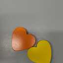 Valentines Day Decorations Wooden Sign, 6 Piece Small Heart Shaped Decor, Love Candy Table Centerpiece for Tiered Tray, Home, Kitchen, Rustic Living Room, Shelf, Wedding, Party (6 Colors Set)