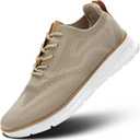 Men's Oxfords Business Shoes Fashion Mesh Casual Dress Walking Sneakers Comfortable Lightweight Soft Sole (44, Z0 Khaki)