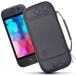 sisma Slim Carrying Case Compatible with Nintendo Switch 2, Hard Shell Protection Portable Travel Protective Case Accessories Storage & 12 Game Card Holders, Black sisma Slim Carrying Case Compatible with Nintendo Switch 2, Hard Shell Protection Portable Travel Protective Case Accessories Storage & 12 Game Card Holders, Black