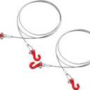 INJORA Metal Tow Rope with Hook for 1/24 1/18 RC Crawlers, 2PCS