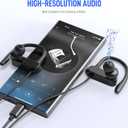 USB C Headphones Over Ear Hooks for iPhone 17 Air 16 15 Pro Max Plus, Wrap Around Ear Buds with Loops Mic Type C Earphones Running Sport Wired Earbuds for Samsung S26 S25 S24 Ultra S23 S22/Pixel 10 9