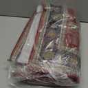 2x3 Entryway Rug, Red Small Boho Washable Rug, Modern Soft Christmas Non-Slip Area Rug, Low Pile Carpet for Entryway Kitchen Bathroom Front Doormat Indoor Entrance Throw Rugs, Red/Gold