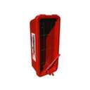 CATO 12051-H Red Plastic Chief Fire Extinguisher Cabinet for 20 lb. Extinguisher, with Hammer and Cylinder Lock