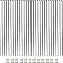 Vincita 36 Pieces 14G J Bend Bicycle Stainless Steel Spokes 254mm - 294mm with Brass Nipples for MTB Wheel Spokes, Ebike, Downhill, Trekking, City Bikes - Replacement/Repair Spokes