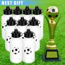 Zubebe 36 Pcs Sports Water Bottles Bulk Squeeze Reusable Bpa-free Plastic Water Bottles End of the Year Gifts Summer Gifts for Students School Travel Hiking Cycling Event Team Gift