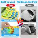 Dolanus Toss and Catch Games - Throw Catch Velcro Ball Set with 4 Paddle, 4 Balls, Toys for Kids Outdoor Outside Pool Sand Beach Activities, Birthday Gifts for Ages 3 4 5 6 8 12 Year Old Boys Girls