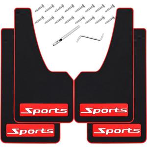 4Pcs Car Mud Flaps Universal Fit Fender Splash Guards No Collision Rubber Mud Flaps for Car SUV