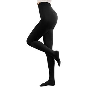 Compression Pantyhose Stockings for Women Men, 20-30 mmHg Medical Graduated Support Opaque Closed Toe Hose Tights, Size L