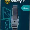 Safety 1st TV & Furniture Safety Straps, Black, 2Pack, Screws Included