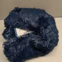 Andecor Soft Fluffy Bedroom Rugs, 3 x 5 Feet Indoor Shaggy Plush Area Rug for Boys Girls Kids Baby College Dorm Living Room Home Decor Floor Carpet, Navy Blue