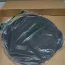 Outset Cast Iron Grill Pizza Pan, 18" Pizza Stone For Oven and Grill (17.3" x 0.5" x 18.8", Black)