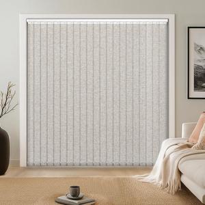 LazBlinds Room Darkening Vertical Blinds Replacement Slats  Polyester Fabric for Sliding Glass Door, Patio & Windows, 82.5"x3.5", 34 Pack, Natural