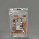 Bling Combination Lock for Locker Crystal 4 Digit Code Locks Outdoor Padlock for Gym, School, Sports, Fence, Toolbox, Gate, Case, Room, Hasp Storage (White)