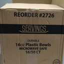 16 oz White Microwave Safe Bowls - Disposable Catering and Party Bowls - Case of 800