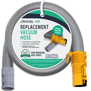 Crucial Vacuum Hose Compatible With Dyson DC07 All Floors Hose Silver/Yellow No. 904125-51