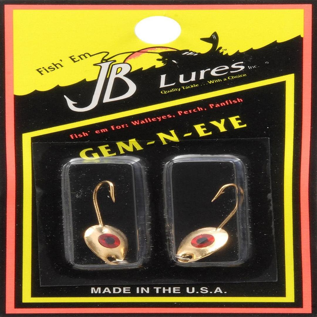 GE613AP Gem-N-Eye Original No.6 Lure (2-Pack), Gold