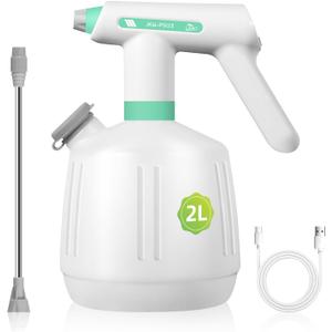 Uten Cordless Electric Sprayer - 2L Rechargeable Electric Spray Bottle, Power Display, Extended Nozzle for Hard-to-Reach Areas, Multi-Use for Cleaning, Watering, Disinfecting
