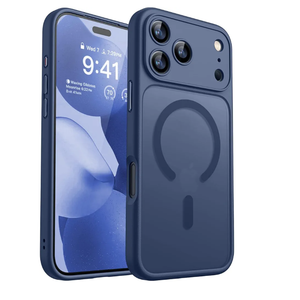 TORRAS Strong Magnetic & Seamless Stand for iPhone 17 Pro Case, Fit for MagSafe, Militray Grade Protection, Camera Control, Built-in Kickstand Slim Case for iPhone 17 Pro Cover, Anti-Yellowing Clear