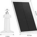 Solar Panel Charger for Ri ng doorbell Camera, Compatible with Ring Video Doorbell 3/3+/4, Battery Video Doorbell Plus, Not for Ring Video Doorbell 2, Waterproof, 6W Fast Charging (1Pack)