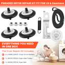 AGM75510755 Dryer Repair Kit fit for LG Kenmore 4581EL2002C Dryer Drum Roller 4400EL2001A Dryer Belt 4561EL3002A Idler Pulley for DLE2516W DLE3777W DLE5977W DLE7177WM DLE5955W DLE0442W by Fetechmate