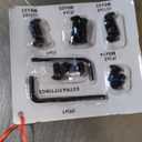 Sweetcrispy Counter Height Bar Stools Set of 2, 30 inch Height Stool Faux Leather Barstools with Back, Armless Kitchen Island Countertop Comfortable Modern Chairs with Metal Legs - Brown