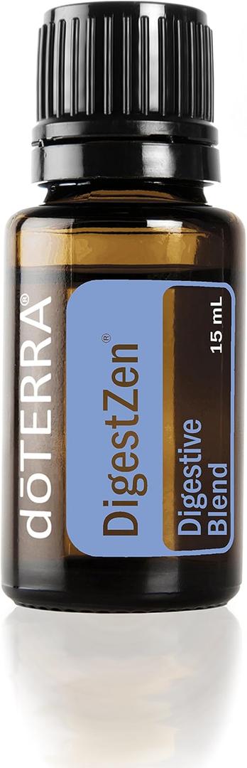 doTERRA DigestZen 15ml - Pure Essential Oil Digestive Blend with Peppermint, Ginger and Other Natural Oils to Help Reduce Gas, Indigestion and Upset Stomach