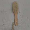 Wooden Baby Hair Brush - Cradle Cap Baby Brush with Soft Goat Bristles, Perfect Gentle Scalp Newborn Comb for Infant, Girls, Boys, Bath Essentials (Walnut, Oval)