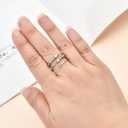 Morse Code Rings for Women, Stainless Steel Spinner Ring Fidget Rings for Anxiety Ring Morse Code Rings Inspirational Gifts Jewelry Women Birthday Graduation Gifts for Her Best Friends