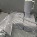 FECBK 40 oz Sublimation Tumbler with Handle and Straw Keeps Cold for 34 Hours Leakproof Double Wall Vacuum Insulated Travel Mug 40 oz Stainless Steel Cup Tumblers Bulk Sublimation Blank White 4 Pack