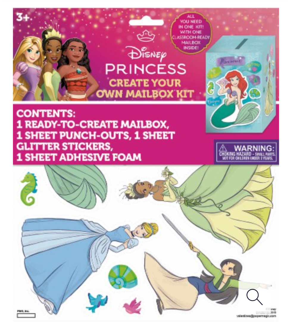 HobbiesDisney Princess Create Your Own Mailbox Kit 5 Packs